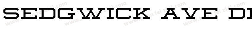 Sedgwick Ave Displa字体转换